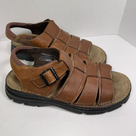 BJORNDAL MEN'S SANDALS HIKING WALKING SIZE
LEATHER UPPER FISHERMAN SIZE 12M - Picture 2 of 7